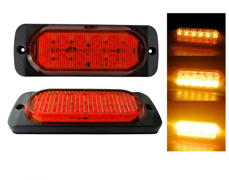 12 LED ЛЕД Аварийна Лампа За Пътна Помощ, Жълта Блиц Светлина, Мигаща! MAR950 - 0