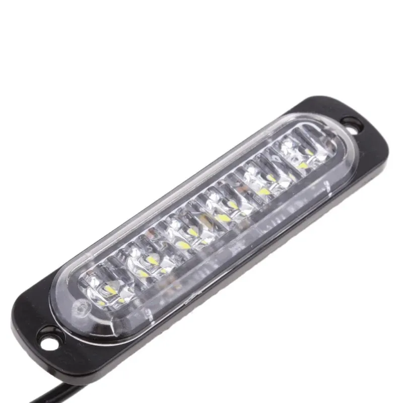 LED Лед Диоден 12-24V Габарит Маркер Токос за камион бус ван каравана платформа кемпер бял 112 x 29mm - 1