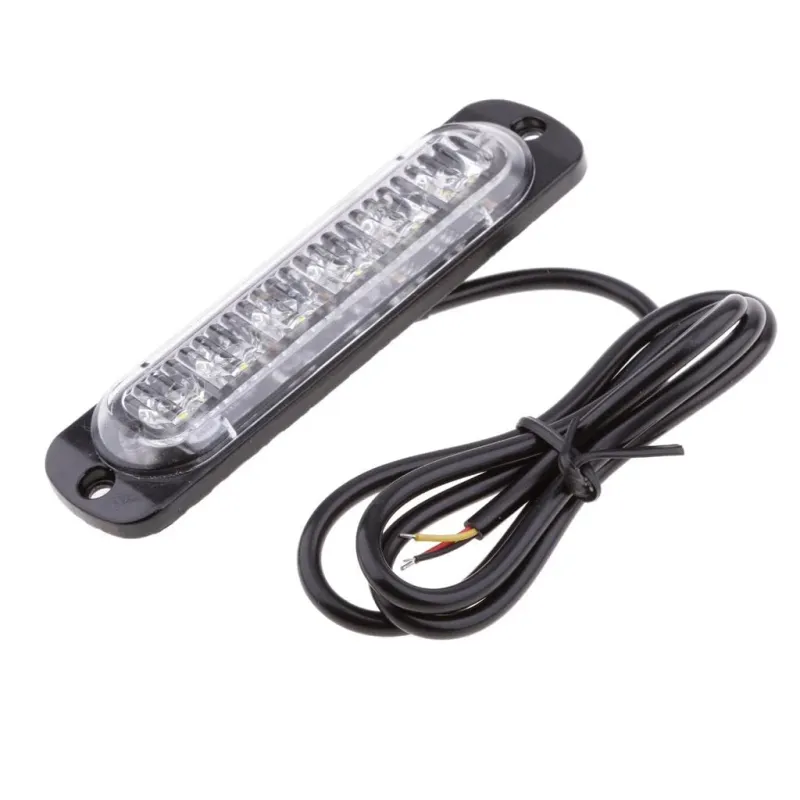 LED Лед Диоден 12-24V Габарит Маркер Токос за камион бус ван каравана платформа кемпер бял 112 x 29mm - 3
