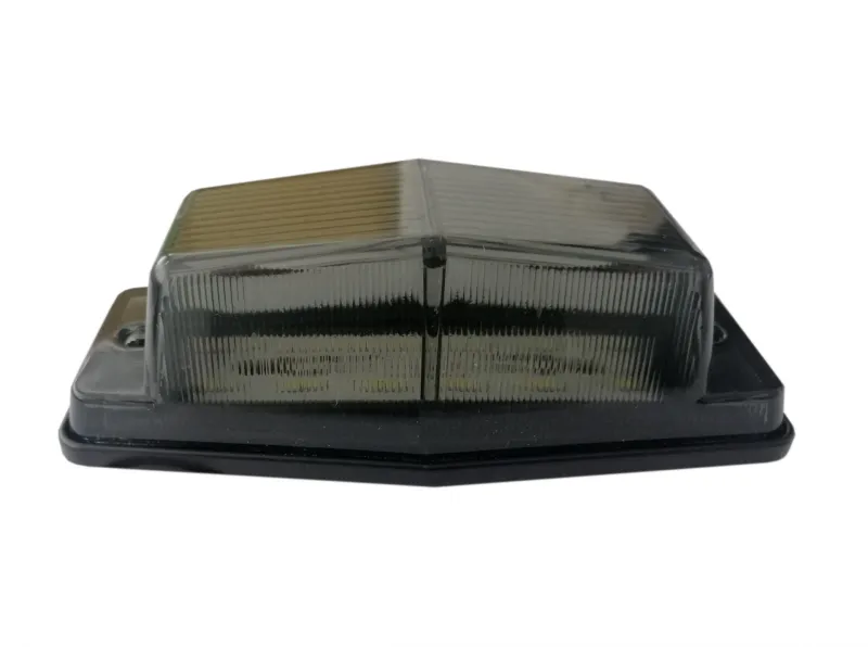 1 брой LED Лед Диоден Бял Габарит с Двойно опушено Стъкло 12 Диода 12V - 24V За Камион Трактор Багер Селскостопански Машини и др. - 4