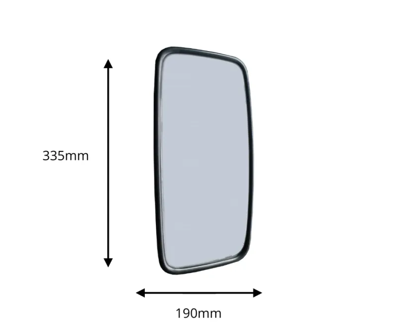 Универсално външно странично огледало за обратно виждане 320x187 mm за камион автобус строителни и селскостопански машини багери кемпери и др. - 5