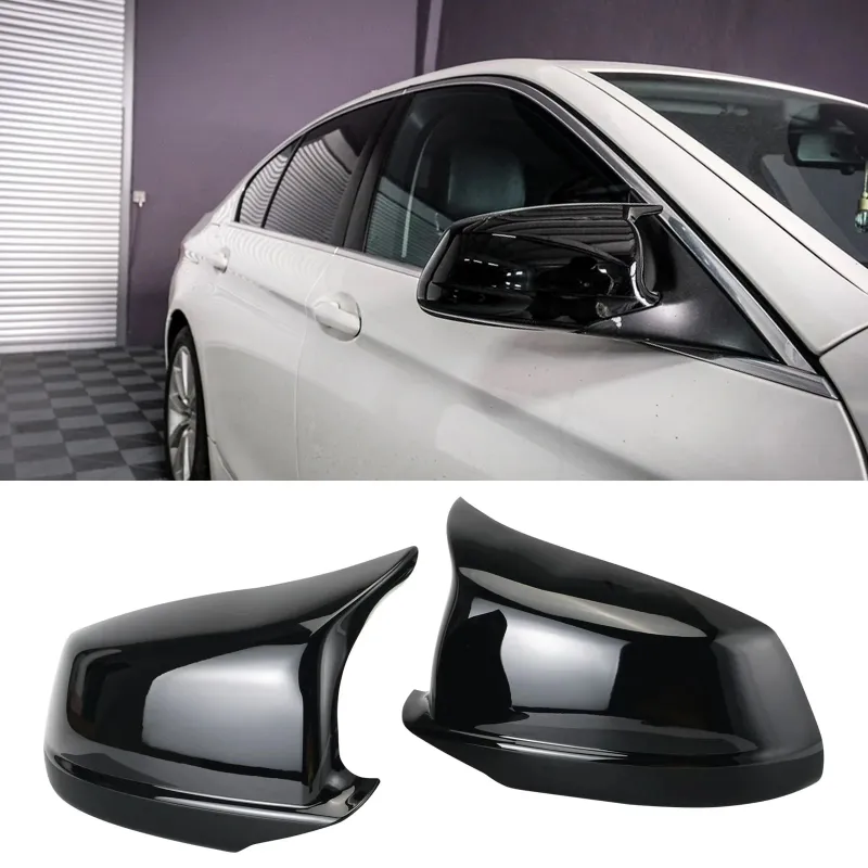 Комплект от 2бр. Batman-Style капаци за странични огледала за BMW 5 6 серия F10 F11 F12 F13 F06 - 0