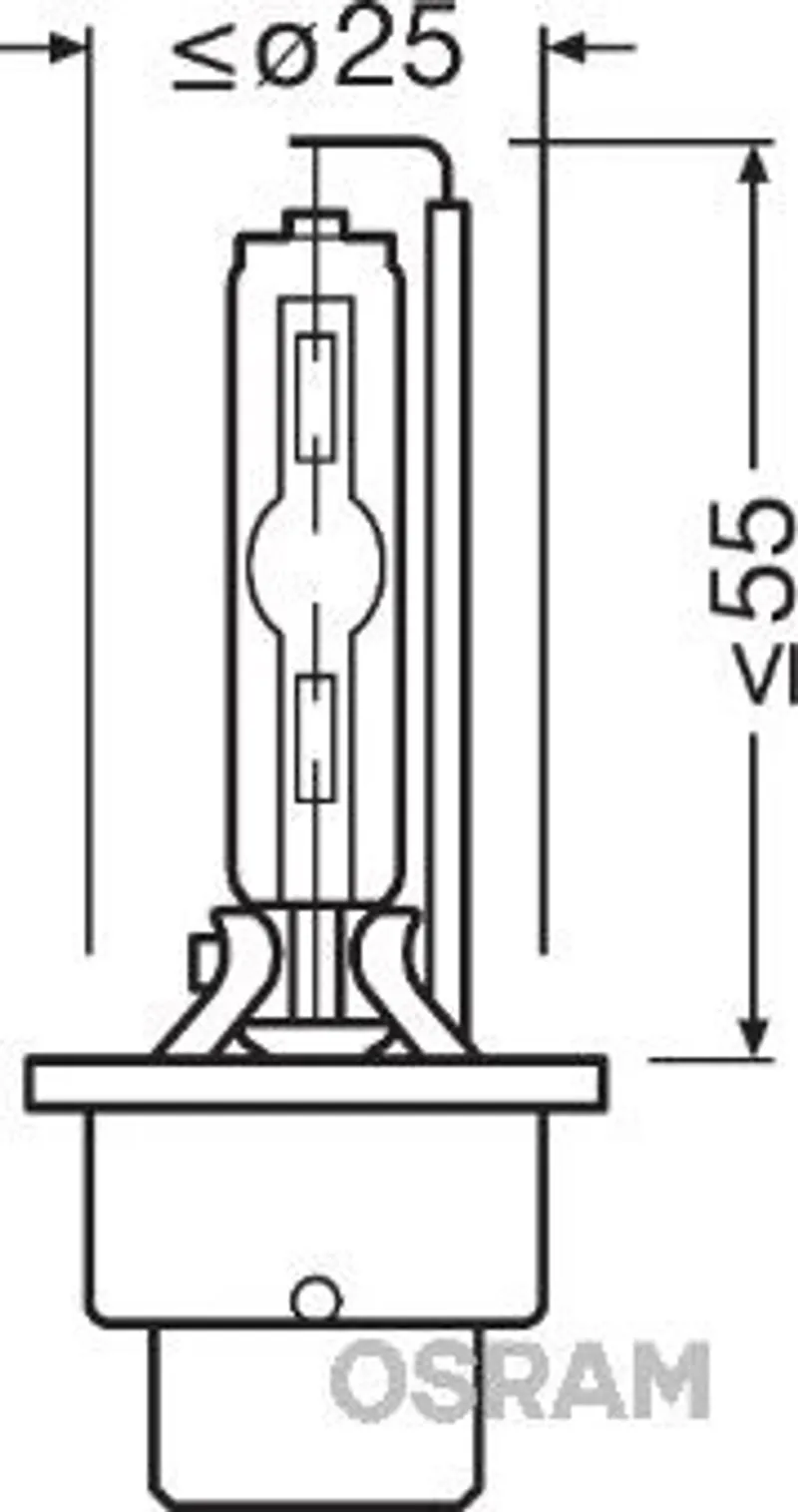 Крушка за фар xenon Osram D2S Night Breaker Laser +200%, 35W, P32d-2 - 2