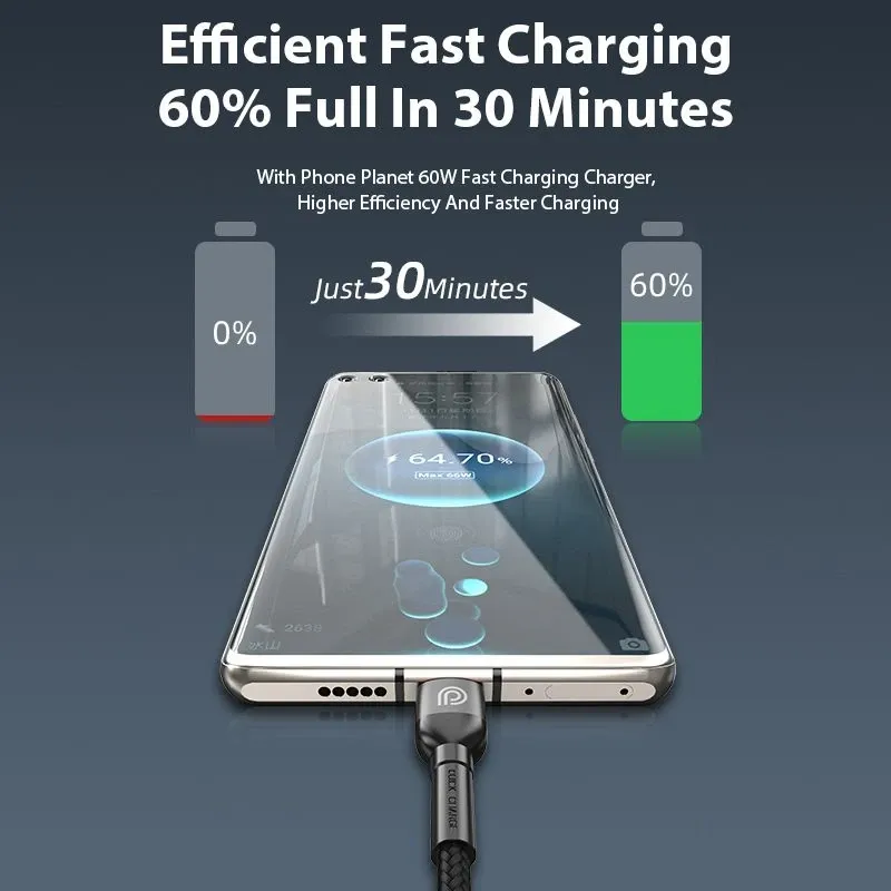 Кабел Phone Planet USB Type-C/Type C 2m - 8