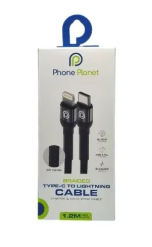 Кабел Phone Planet USB Type-C кабел към Lightning 1.2m