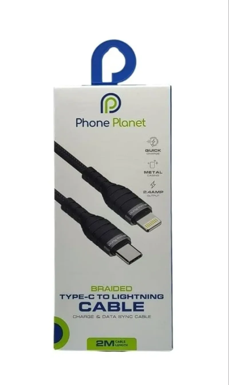 Кабел Phone Planet USB Type-C кабел към Lightning 2m - 0