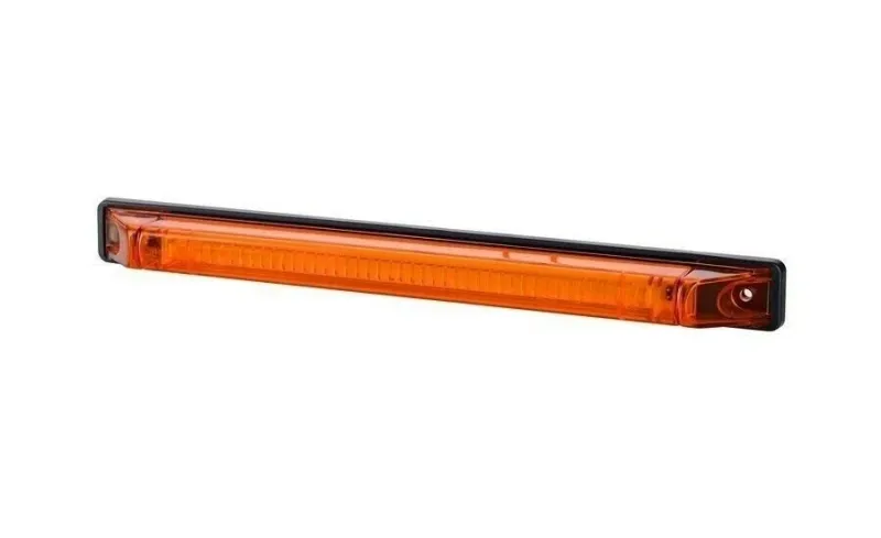LED Лед Диоден Габарит Маркер, Оранжев, 25,5cm, 12V - 24V, E-Mark - 1
