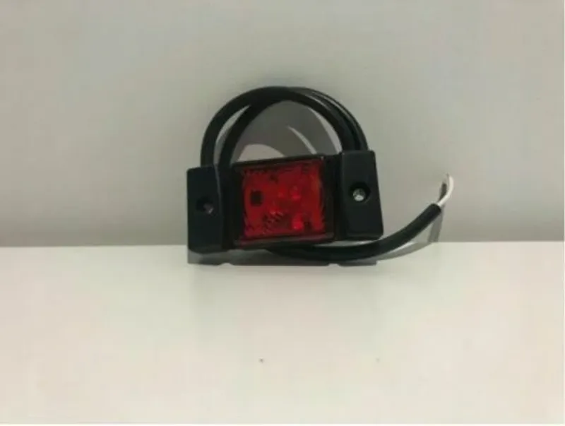 LED Светодиоден Габарит, Маркер, Токос, Червен, Е-Mark, 3 LED, 12V-24V, 7.3 см - 5