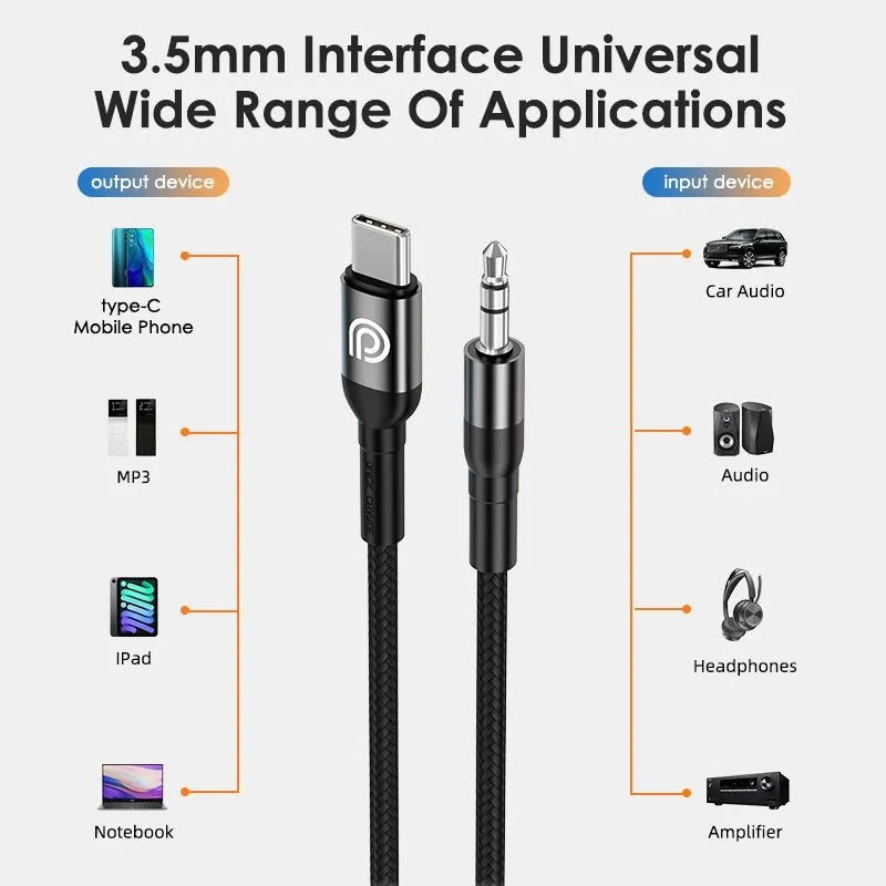 Кабел Phone Planet USB Type-C към 3.5 мм аудио AUX - 3