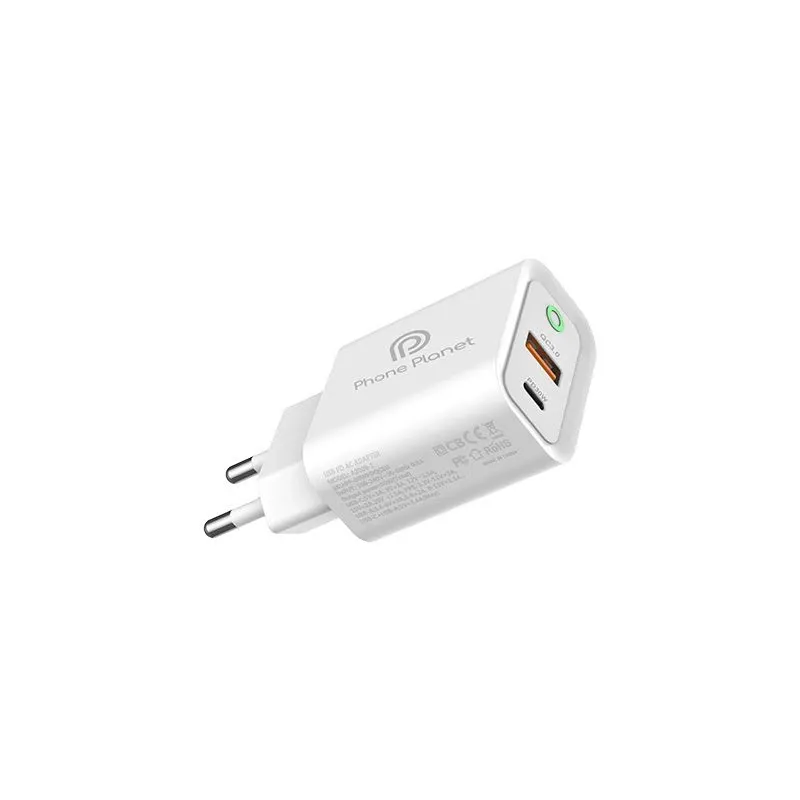 Адаптер Phone Planet 220V A+C white - 0