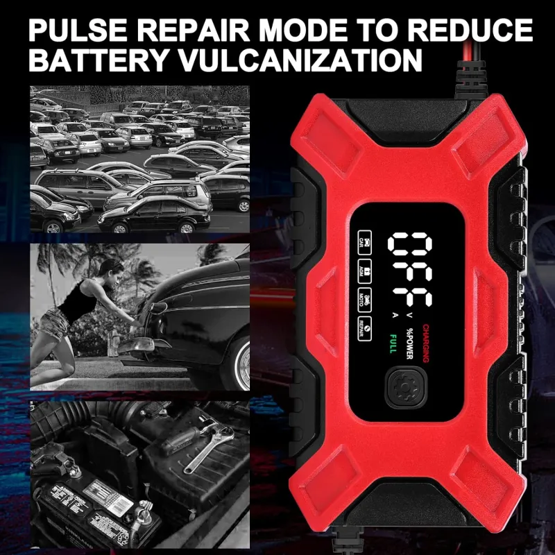 Автоматично Smart Смарт Импулсно Зарядно за Акумулатор 12V 6A - 13
