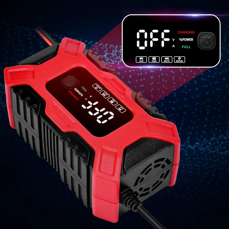 Автоматично Smart Смарт Импулсно Зарядно за Акумулатор 12V 6A - 9