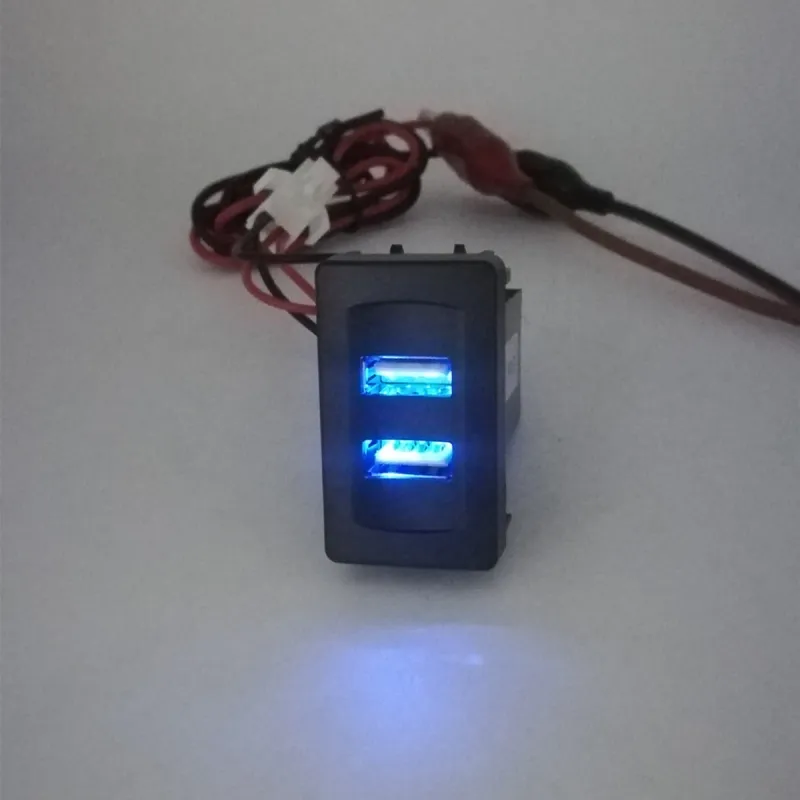 Двойно USB Зарядно за Вграждане за Vw Transporter Транспортер Т4 4.2A - 1