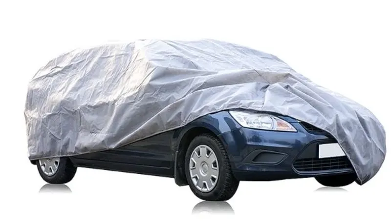 Водоустойчиво висококачествено покривало Perfect за автомобил размер XL ХЛ 150 cm x 485 cm сив CarPassion - 1