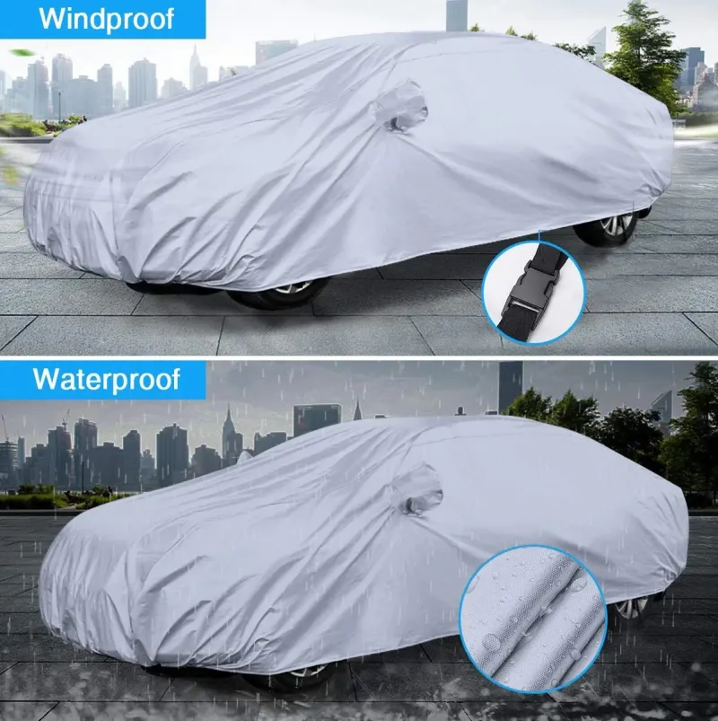 Водоустойчиво висококачествено покривало за автомобил размер XXL ХХЛ 520cm x 200cm x 150cm в чанта за съхранение - 2