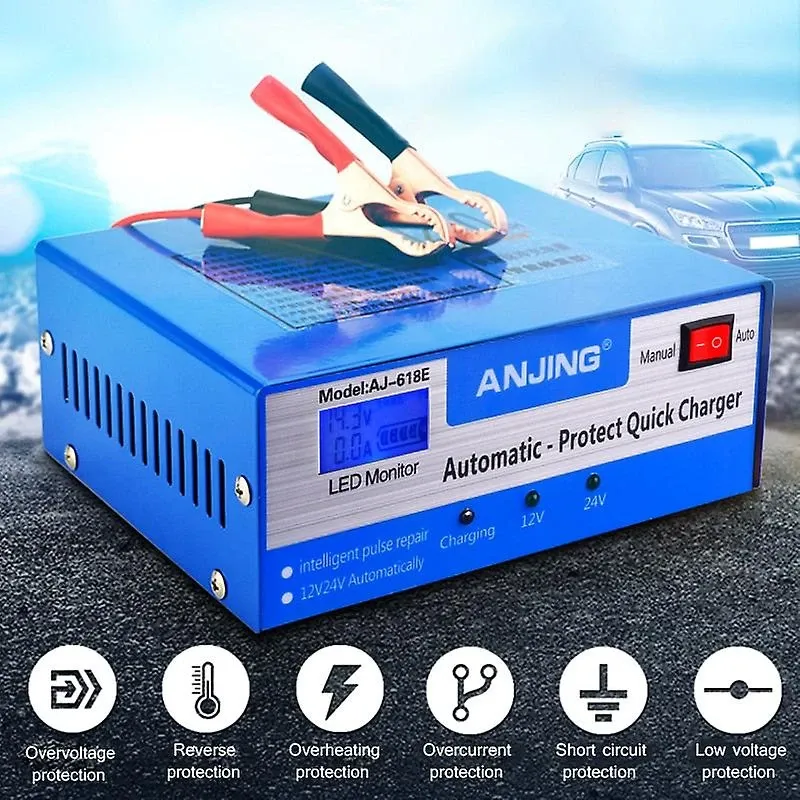 Интелигентно Импулсно зарядно за акумулатор 12V - 24V - 1