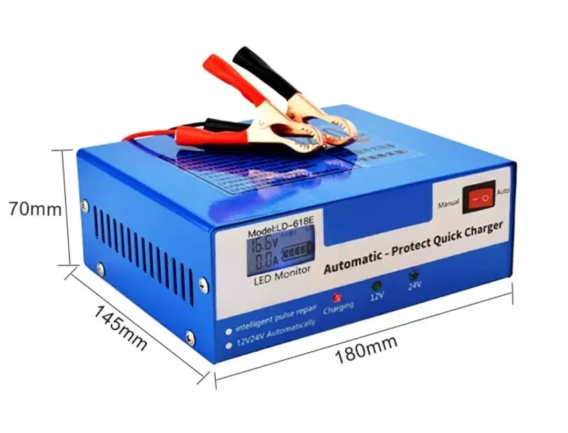 Интелигентно Импулсно зарядно за акумулатор 12V - 24V - 4