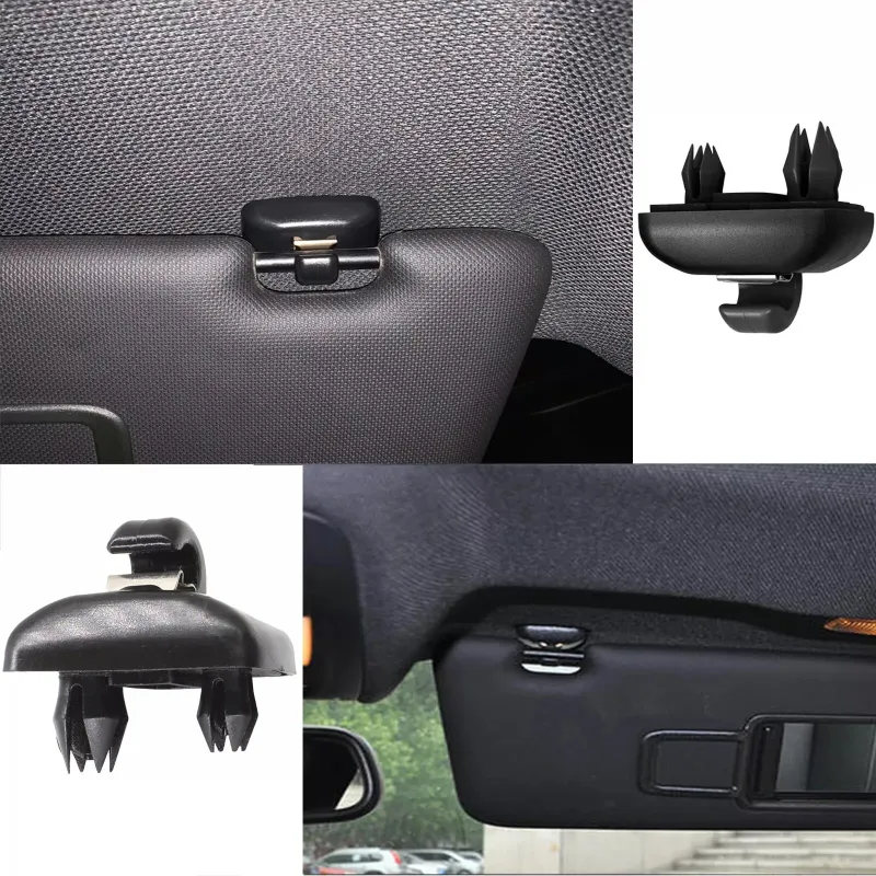 Комплект от 2бр. щипка държач за сенник за VW Audi Skoda черна - 1