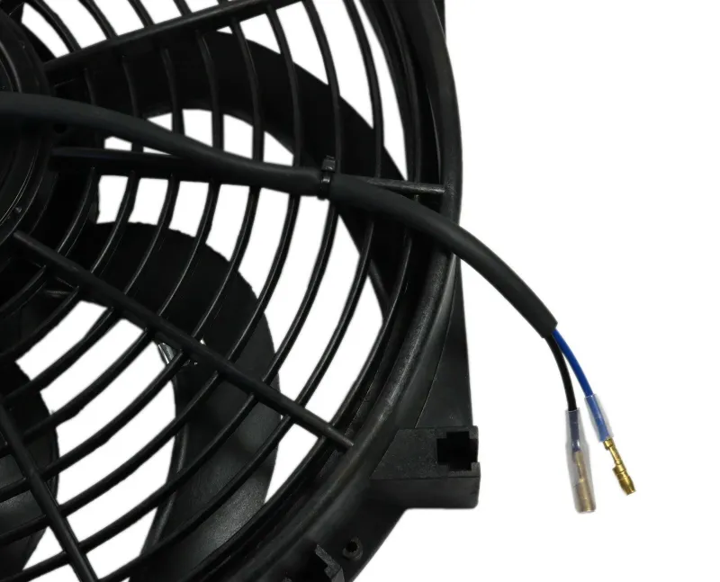 Универсален електрически вентилатор перка за радиатор – 14 инча(36см), 12V, 80W, ABS и стомана, безшумен - 4
