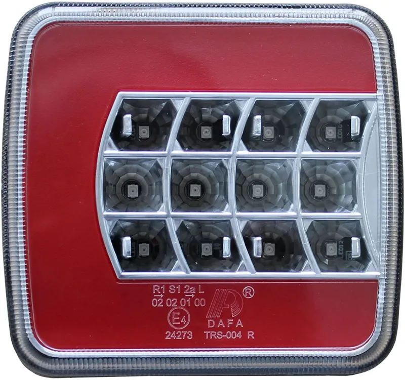 Комплект Стопове Задни Свeтлини С Крушка 12v Подходящи За Бус Камион Ремарке Караванa Платформа Със Сертификат E4 - 4