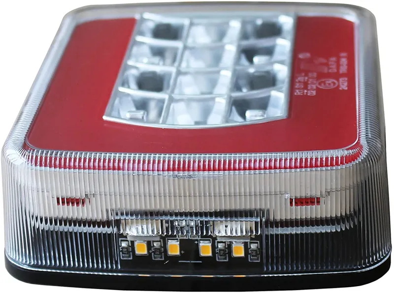 Комплект Стопове Задни Свeтлини С Крушка 12v Подходящи За Бус Камион Ремарке Караванa Платформа Със Сертификат E4 - 7