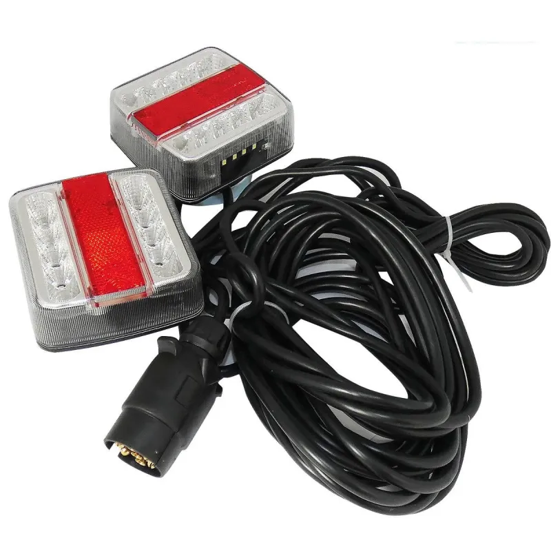 12V LED стопове пет функции за ремаркета и колесари с магнит кабел - 5