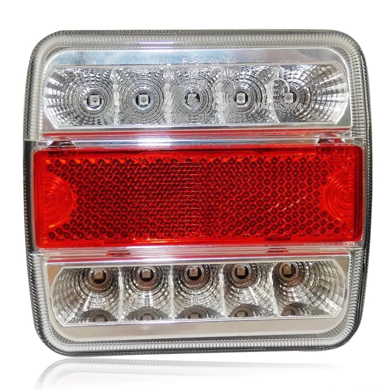 12V LED стопове пет функции за ремаркета и колесари с магнит кабел - 0