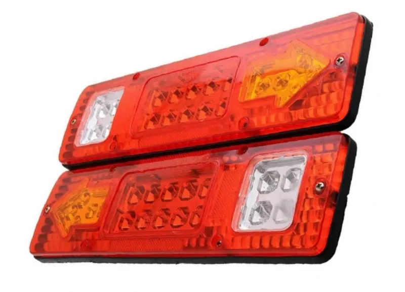 Комплект LED стопове стоп светлина с мигач задна светлина 12v за камион бус ТИР ремарке каравана 29 x 8 cm - 11