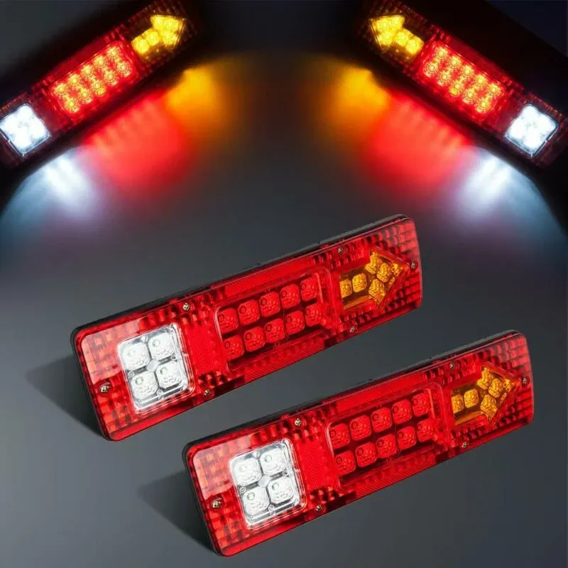 Комплект LED стопове стоп светлина с мигач задна светлина 12v за камион бус ТИР ремарке каравана 29 x 8 cm - 2