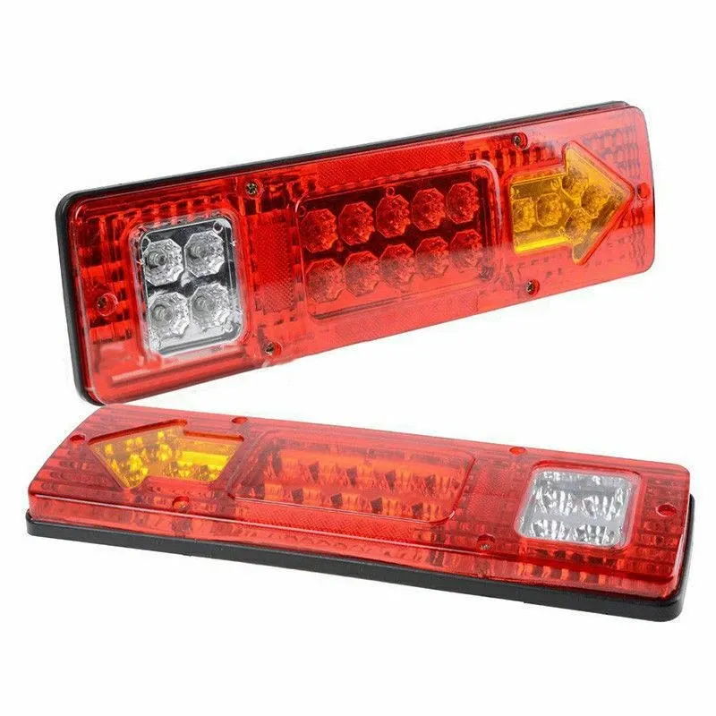 Комплект LED стопове стоп светлина с мигач задна светлина 12v за камион бус ТИР ремарке каравана 29 x 8 cm - 4