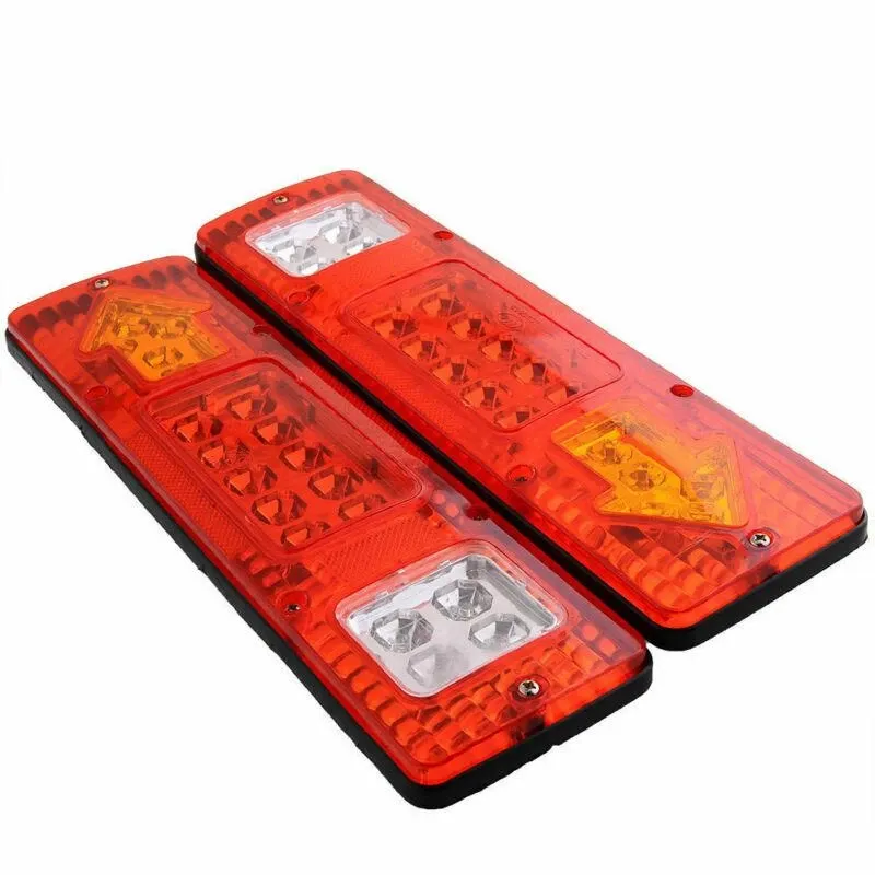 Комплект LED стопове стоп светлина с мигач задна светлина 12v за камион бус ТИР ремарке каравана 29 x 8 cm - 6