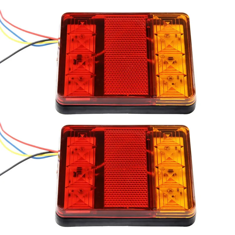 Комплект LED Диодни стопове, стоп светлини, задни светлини 12V-24V за бус камион ТИР ремарке каравана платформа - 5