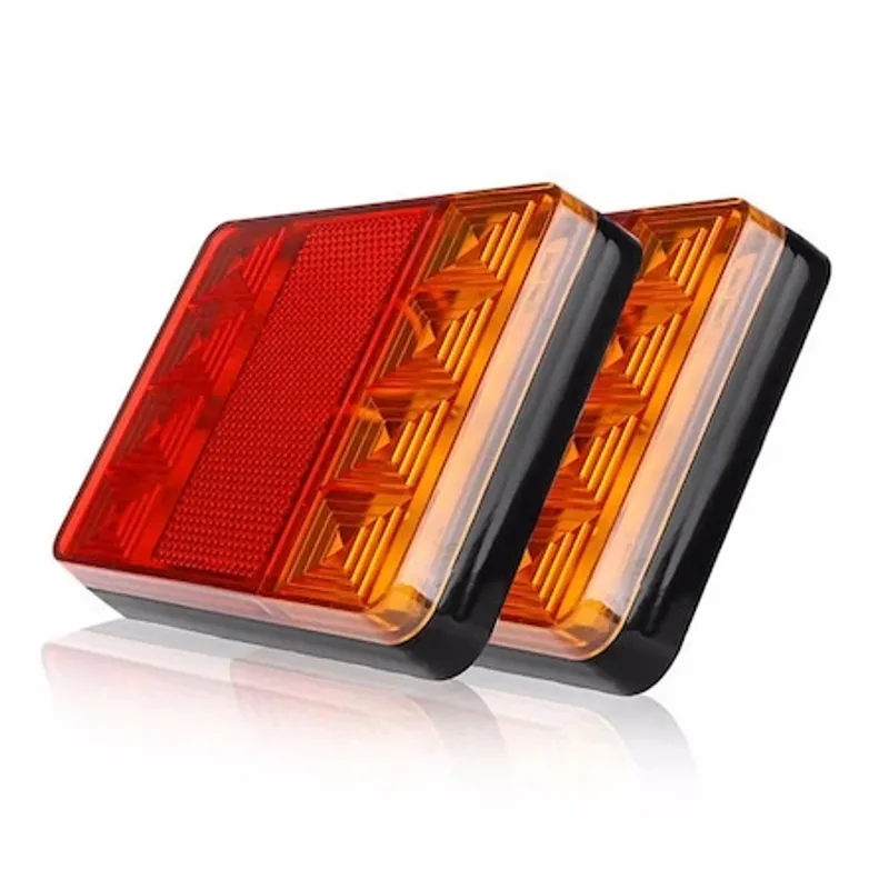 Комплект LED Диодни стопове, стоп светлини, задни светлини 12V-24V за бус камион ТИР ремарке каравана платформа - 6