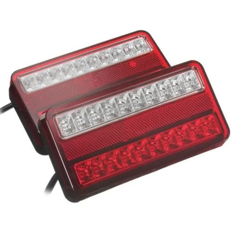 Комплект Диодни LED Лед стопове за Бус Камион Тир Ремарке Караванa с 4 функции 12V - 3