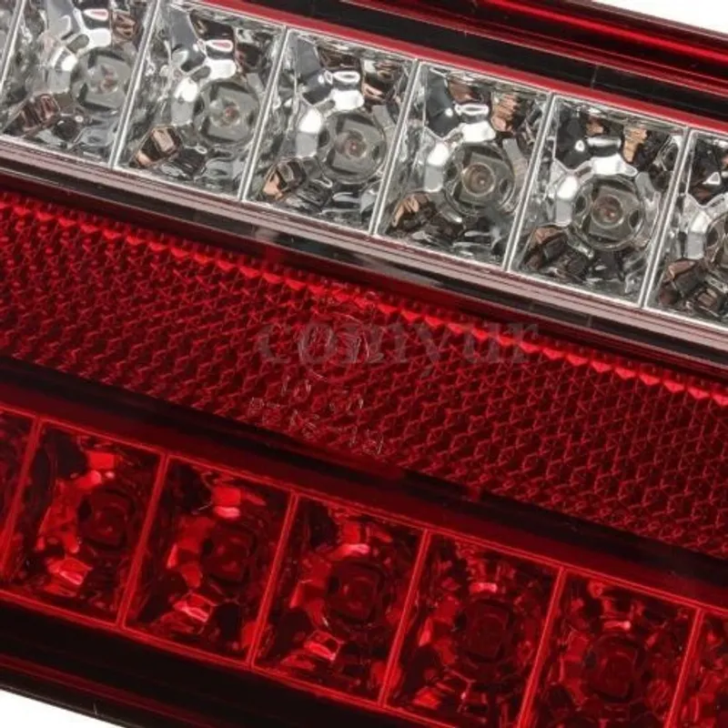 Комплект Диодни LED Лед стопове за Бус Камион Тир Ремарке Караванa с 4 функции 12V - 5