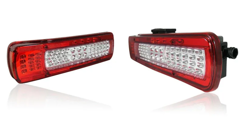Комплект LED Лед Стопове Диодни със Светлина За Номер Зумер Заден Ход 24V За Волво Volvo FH4 2013+ - 3