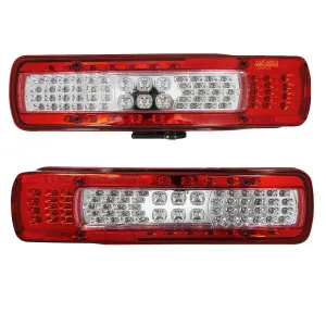 Комплект LED Лед Стопове Диодни със Светлина За Номер Зумер Заден Ход 24V За Волво Volvo FH4 2013+