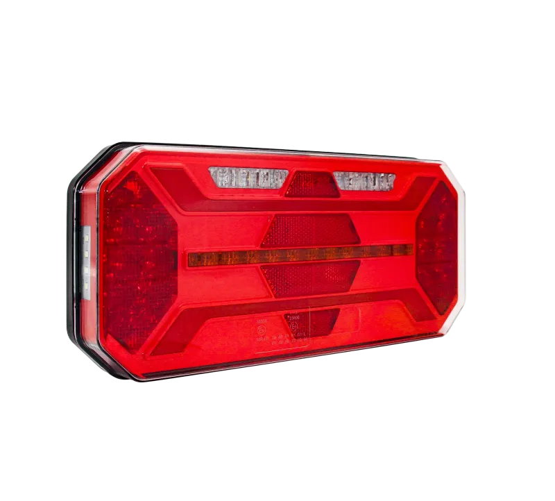 Комплект Ляв + Десен Мултифункционални Диодни LED Лед Стопове с Бягащ Мигач Неон Neon Ефект 12V 24V 305mm X 131mm X 60mm E9 За Бус Камион Тир Ремарке Караванa - 4