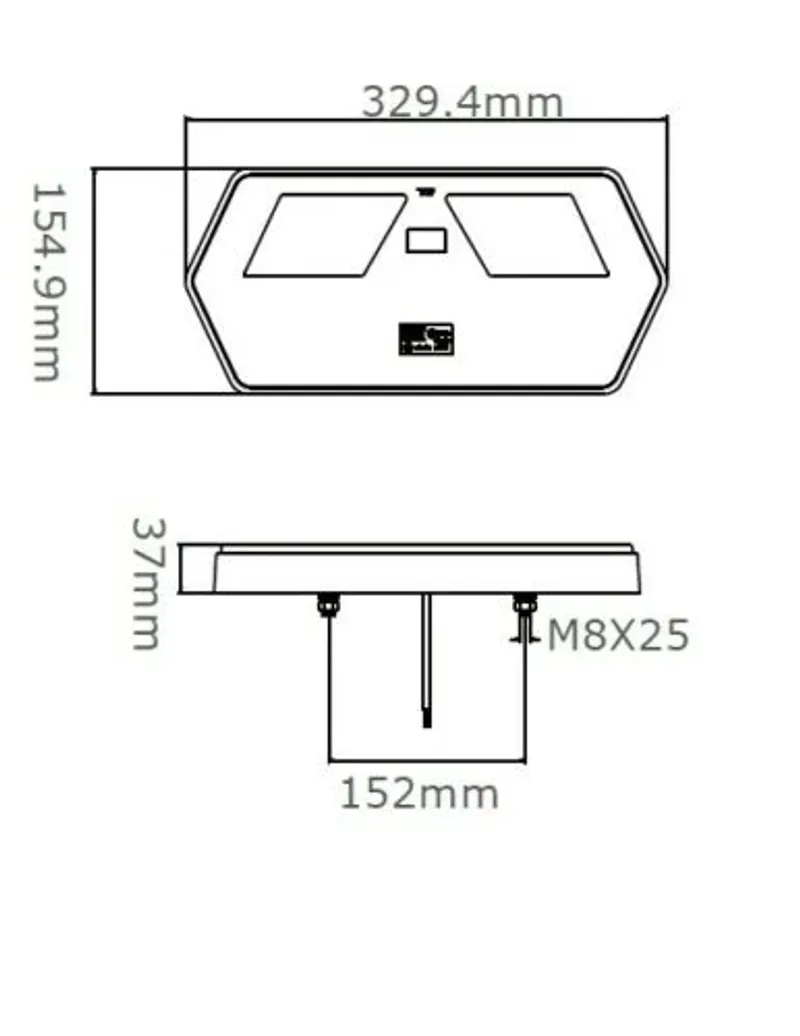 Комплект LED ЛЕД Диодни Стопове, Неон, Динамичен Мигач, 6 Функции, 12/24V - 4