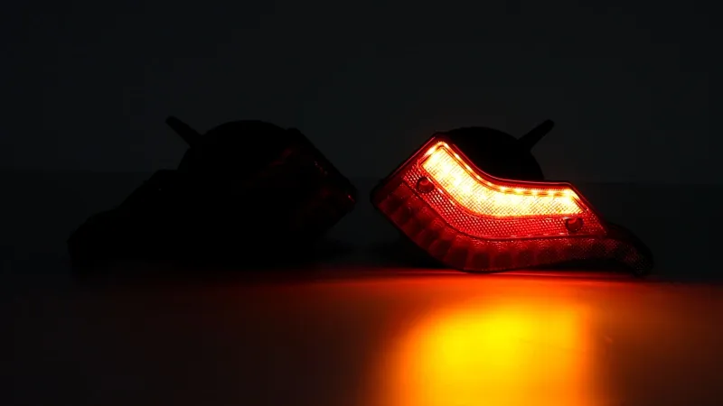 Комплект Безжични Преносими Диодни Лед Led Стопове Wireless Магнит и Вендуза Неон Neon Ефект 12V Иновационен дизайн форма FLYEAGLE за Ремарке Каравана Платформа и др. - 12