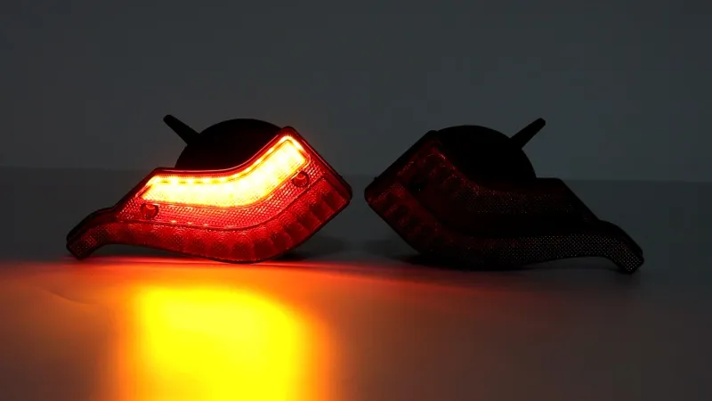 Комплект Безжични Преносими Диодни Лед Led Стопове Wireless Магнит и Вендуза Неон Neon Ефект 12V Иновационен дизайн форма FLYEAGLE за Ремарке Каравана Платформа и др. - 13