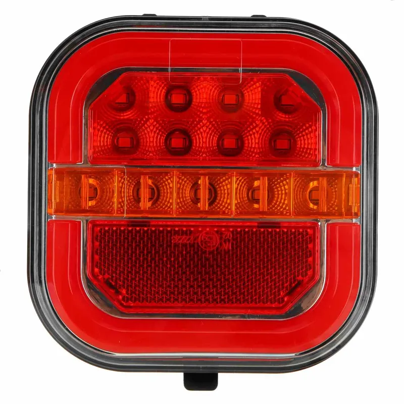 Комплект Безжични Диодни Лед Led Стопове Wireless С Магнит Неон Neon Ефект 12V-24V за Ремарке Каравана Платформа и др. - 8