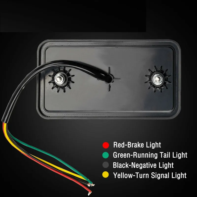 Комплект от 2 броя LED Лед Диодни Стопове Стоп Задна Светлина Slim 12V За Камион Ремарке Бус Ван Каравана и др. 15 cm x 8 cm - 7