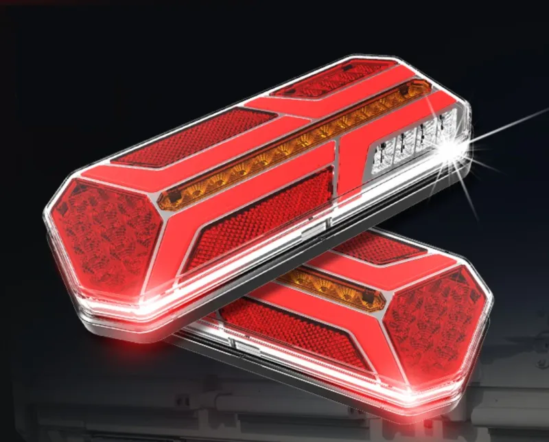 Комплект LED ЛЕД Диодни Стопове, Динамичен Мигач, 7 Функции, 12/24V - 1