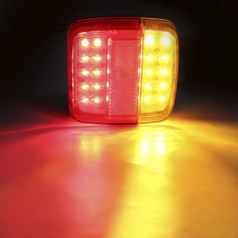 Безжични Wireless Лед Led Стопове с Магнит 12V 24V за Ремарке Каравана Платформа 5 Функции - 4