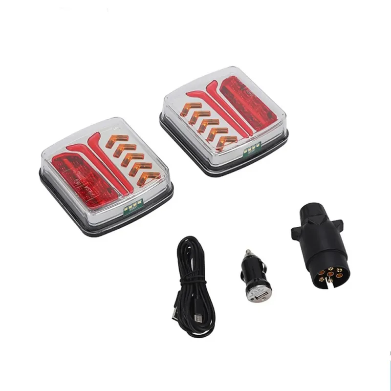 Безжични Wireless Led Лед стопове стоп светлина с магнит 12V - 24V за ремарке каравана кемпер колесар - 12