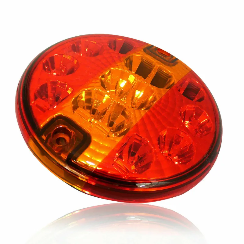 LED Лед Диоден Стоп Тип Хамбургер, Slim, Ø14cm, 12V-24V, За Камион, Ремарке, Бус , Каравана, Кемпер - 3