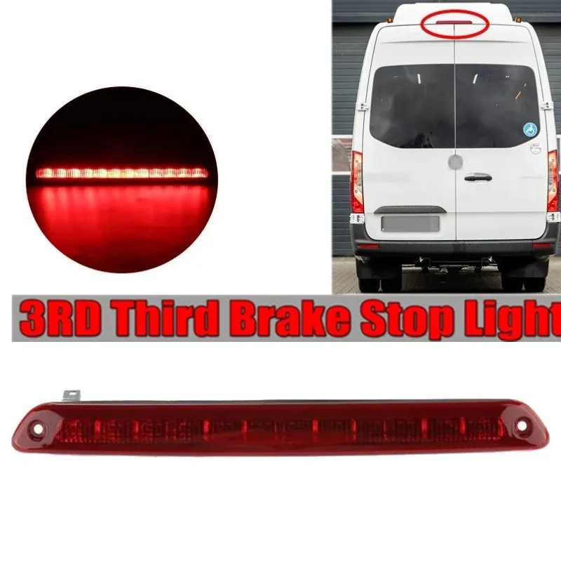 Трети стоп, задна светлина за MERCEDES Sprinter, Мерцедес Спринтер, VOLKSWAGEN VW Crafter, Фолксваген Крафтер 2006-2018, Червен - 1