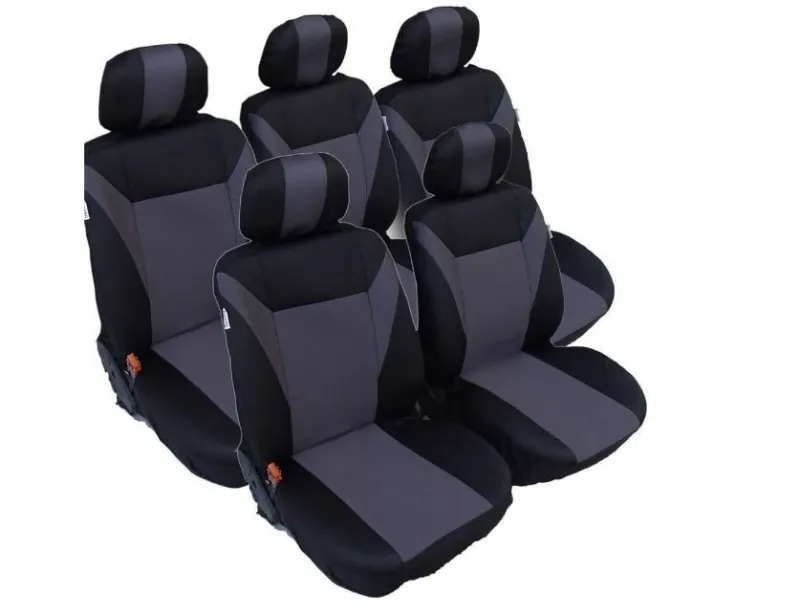 Тапицерия за VW Touran, Sharan, Ford Galaxy, Citroen C8, Peugeot 307SW, Citroen C4 Grand Picasso, Peugeot 806, 807 сиво - черно - 1