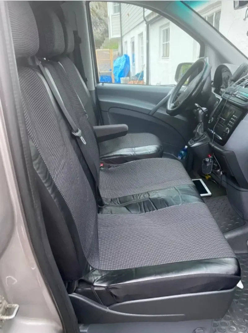 2+1 Комплект Лукс Универсални Калъфи , Тапицерия За Предни Седалки PREMIUM За Transit, Sprinter, Movano, Master, Crafter, Transporter, LT, Boxer, Jumper - 1